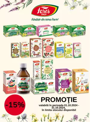 Fares 15% Reducere Octombrie