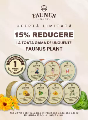 Faunus 15% Reducere August-Septembrie