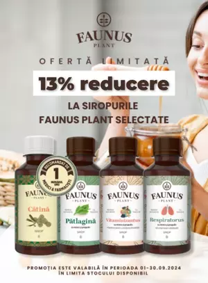 Faunus Plant 13% Reducere Septembrie