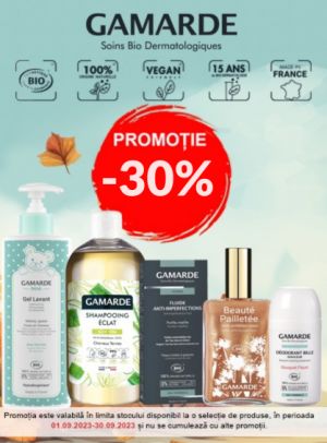 Gamarde 30% Reducere Septembrie 