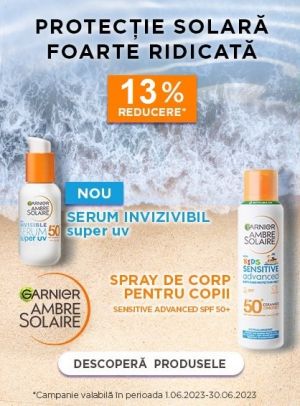 Garnier Ambre Solaire 13% Reducere Iunie