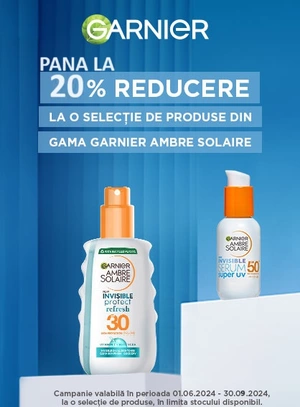 Garnier Pana la 20% Reducere Iunie-Septembrie