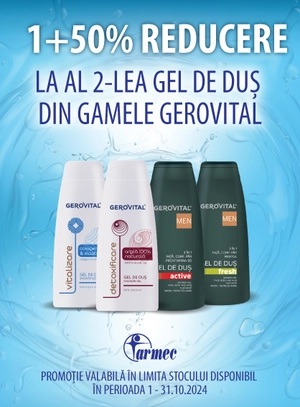 Gerovital 50% Reducere la al 2-lea Octombrie 