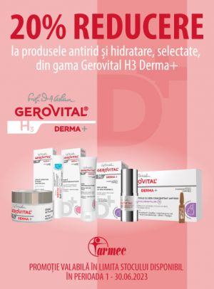 Gerovital GH3 Derma+ 20% Reducere Iunie 