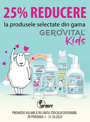 Gerovital Kids 25% Reducere Octombrie 