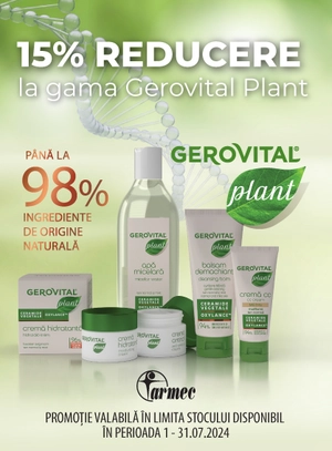 Gerovital Plant 15% Reducere Iulie 