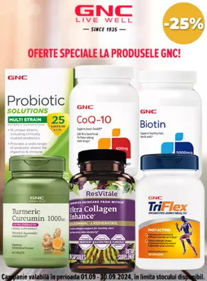 GNC 25% Reducere Septembrie