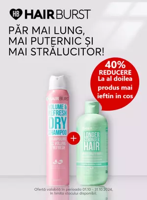 HairBurst 1+40% Reducere la al doilea Octombrie