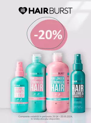 HairBurst 20% Reducere Aprilie-Mai