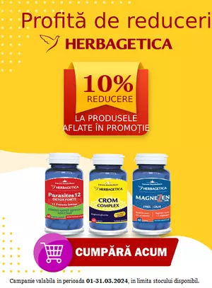 Herbagetica 10% Reducere Martie