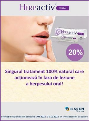 Herpactiv 20% Reducere Septembrie - Octombrie
