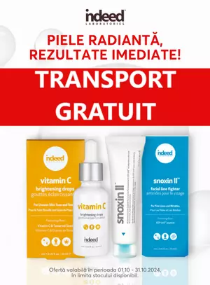 Indeed Transport gratuit Octombrie