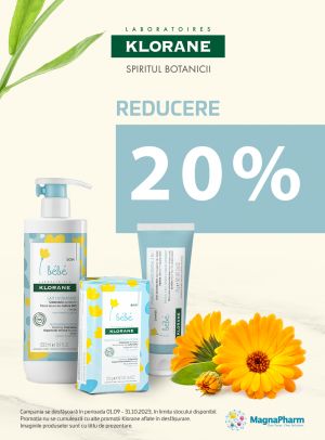 Klorane Bebe 20% Reducere Septembrie-Octombrie