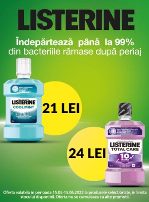 Listerine Reducere Valorica Mai - Iunie