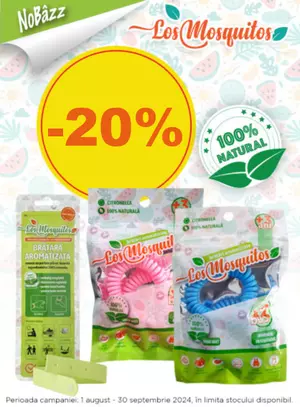 Los Mosquitos 20% Reducere August-Septembrie