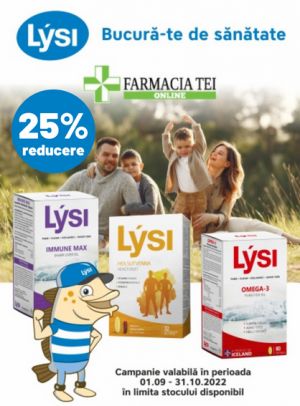 Lysi 25% Reducere Septembrie-Octombrie