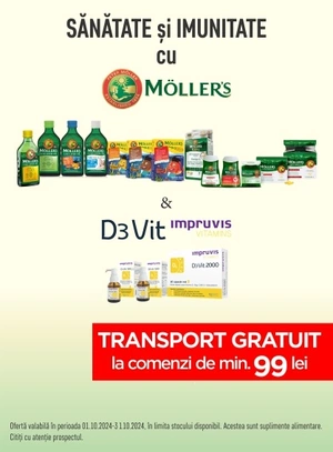 Moller's & Devit Transport Gratuit Octombrie 