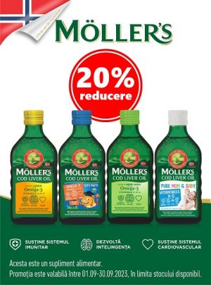 Mollers 20% Reducere Septembrie