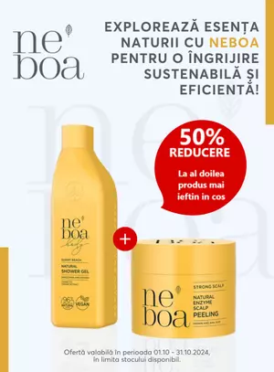 Neboa 1+50% Reducere la al doilea Octombrie