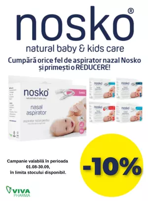 Nosko 10% Reducere August-Septembrie