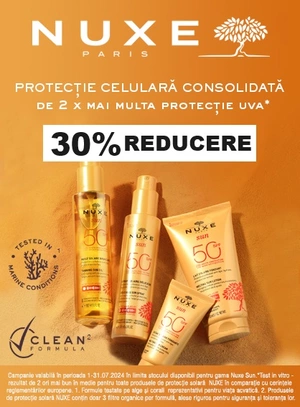 Nuxe Sun 30% Reducere Iulie-August