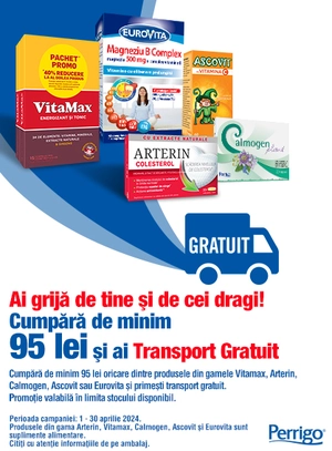 Omega Pharma Transport Gratuit Aprilie 
