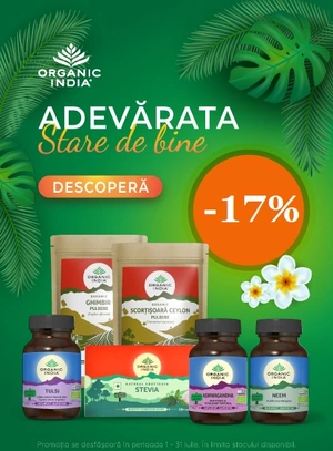Organic India 17% Reducere Iulie