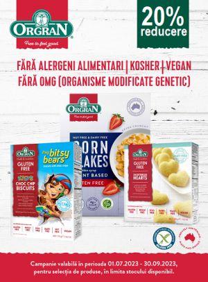 Orgran 20% Reducere Iulie-Septembrie