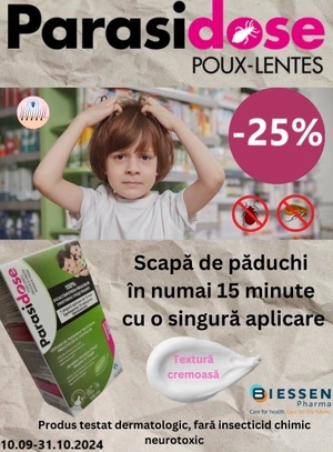 Parasidose 25% Reducere Septembrie-Octombrie