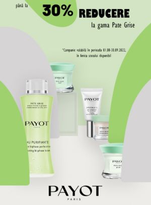 Payot Pana la 30% Reducere August-Septembrie