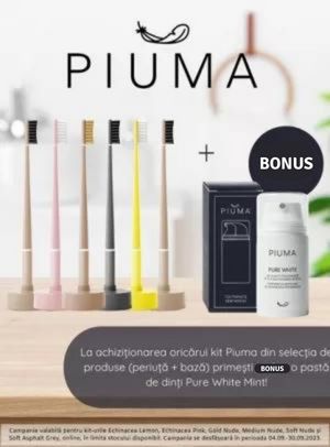 Piuma Produs Bonus Septembrie Exclusiv Online