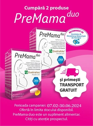PreMama Duo Transport Gratuit Februarie-Iunie