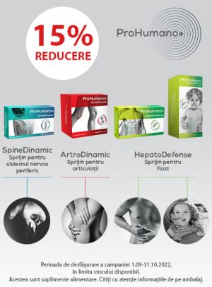 Prohumano 15% Reducere Septembrie - Octombrie