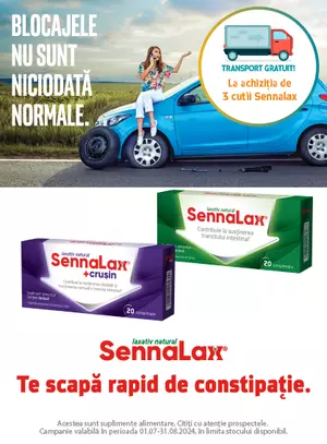 Sennalax Transport Gratuit Iulie-August