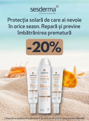 Sesderma 20% Reducere Mai - Septembrie 