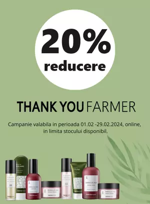 Thank You Farmer 20% Reducere Februarie EXCLUSIV ONLINE