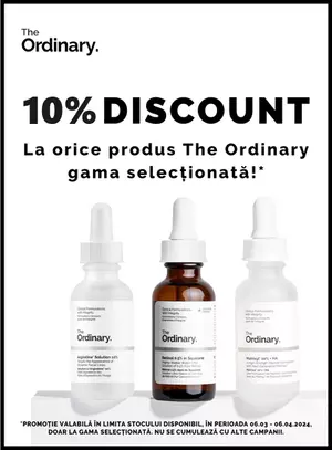 The Ordinary 10% Reducere Martie