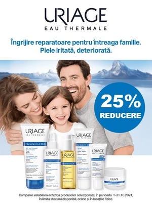 Uriage 25% Reducere Octombrie