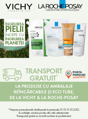 Vichy + La Roche-Posay Transport Gratuit PACHETOMAT Octombrie