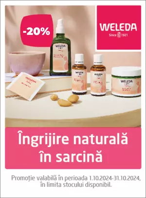 Weleda 20% Reducere Octombrie 