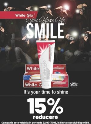 White Glo 15% Reducere August