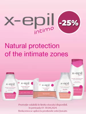 X-epil 25% Reducere Aprilie 