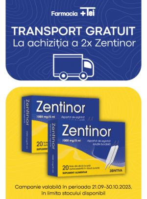 Zentinor Transport Gratuit Septembrie-Octombrie