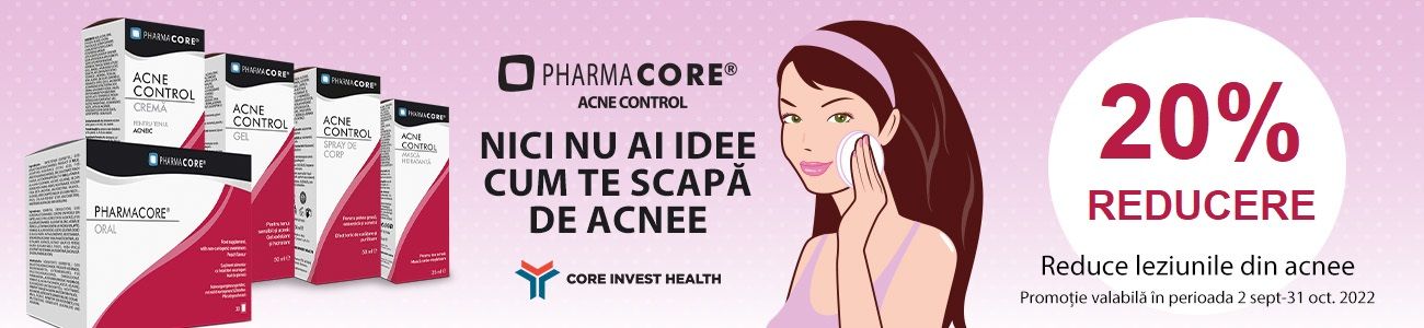 Acne Control 20% Reducere Septembrie - Octombrie