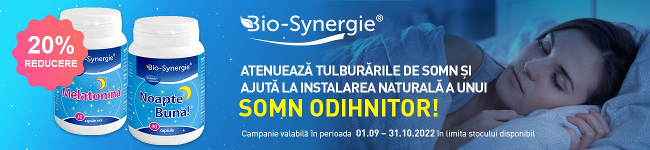 Bio Synergie 20% Reducere Septembrie - Octombrie