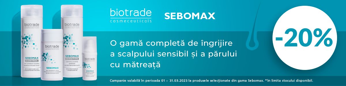 Biotrade Sebomax 20% Reducere Martie