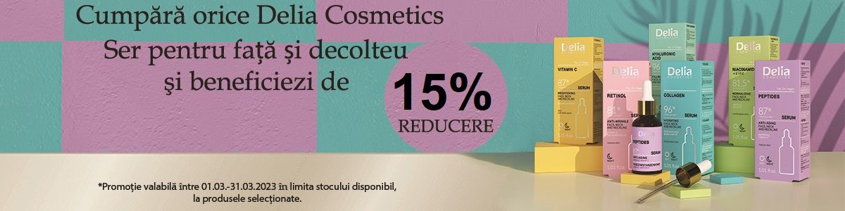 Delia 15% Reducere Martie