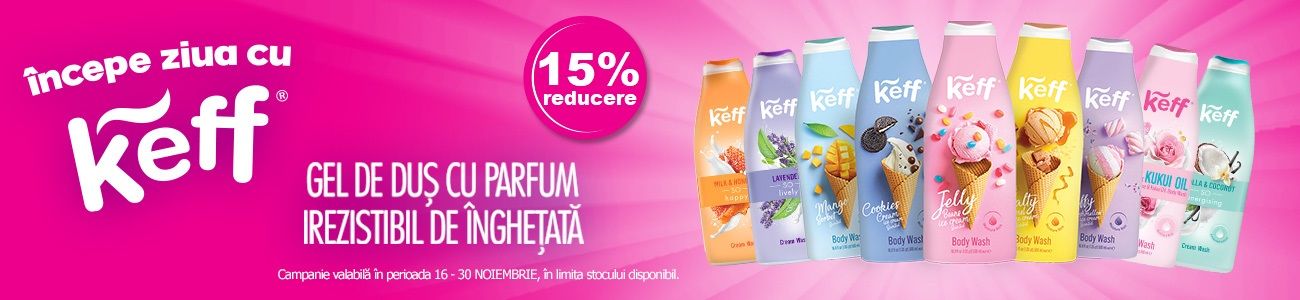Keff 15% Reducere Noiembrie