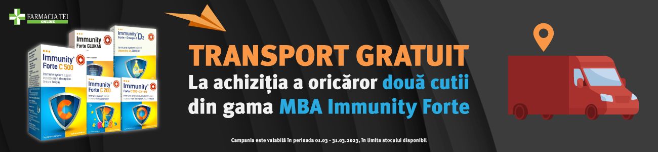 MBA Pharma Immunity Transport Gratuit Martie