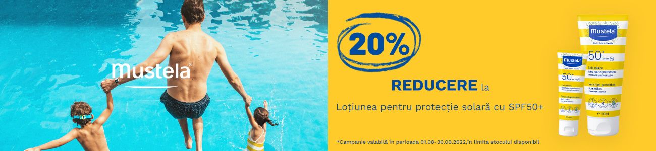 Mustela 20% Reducere August-Septembrie 
